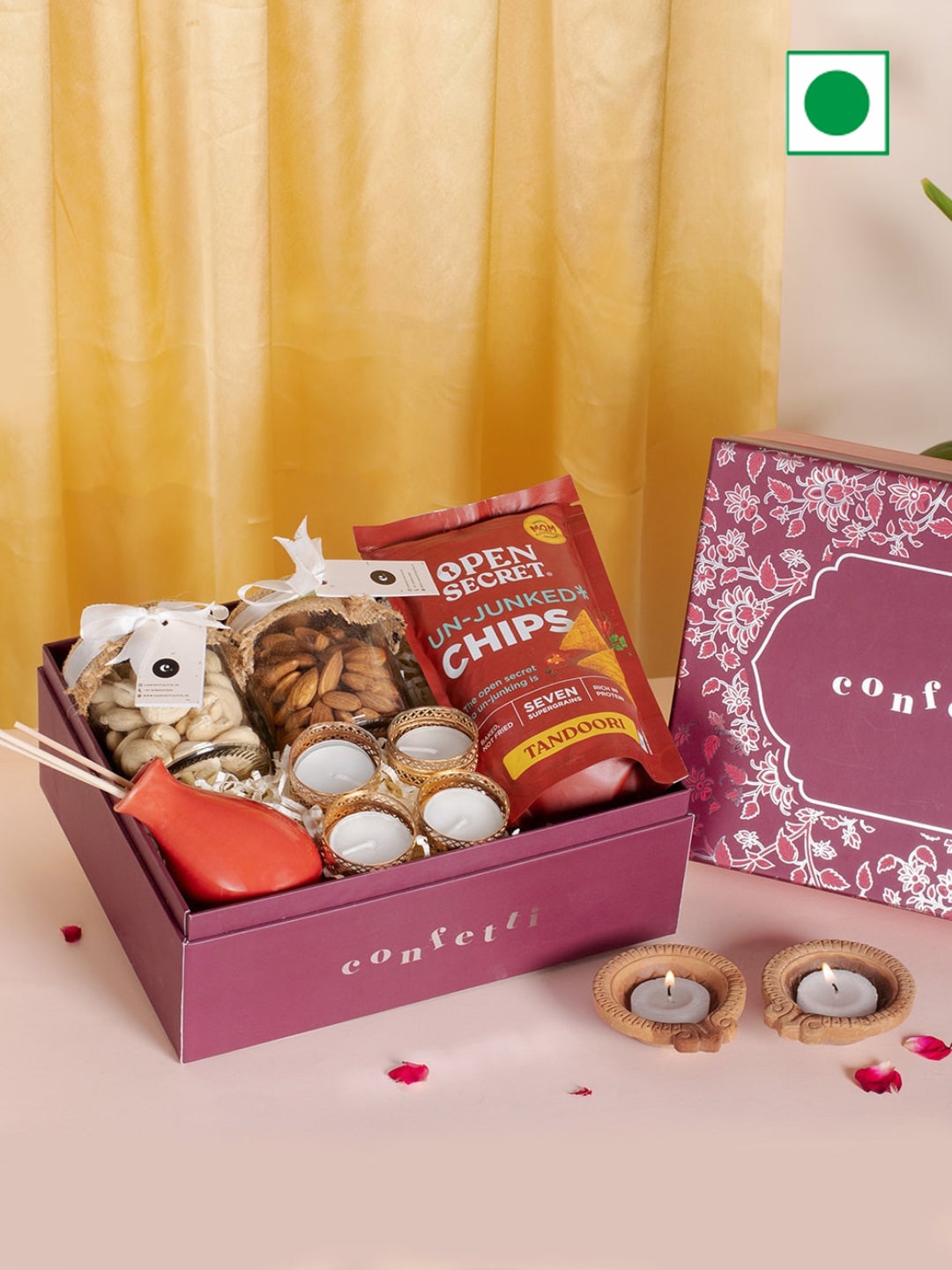 

Confetti Gifts Diwali Assorted Gifts Set, Red