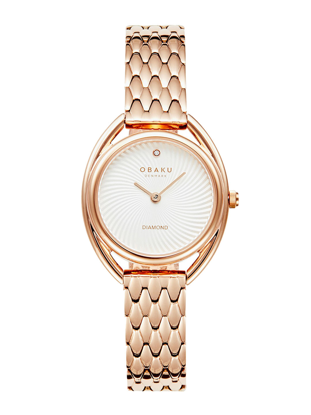 

Obaku Juvel Fuchsia Women Stainless Steel Bracelet Style Straps Analogue Watch V286LXVISV, Silver