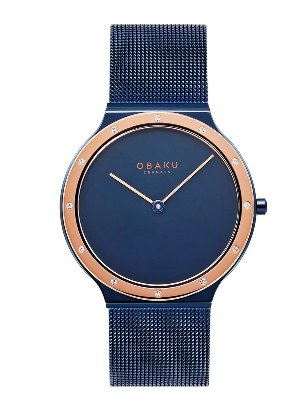 

Obaku Note Lille Ocean Women Stainless Steel Bracelet Style Analogue Watch V285LESLML, Blue