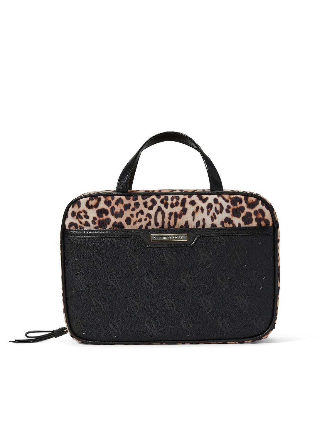

Victoria's Secret Women Animal Printed Vanity Bag, Black