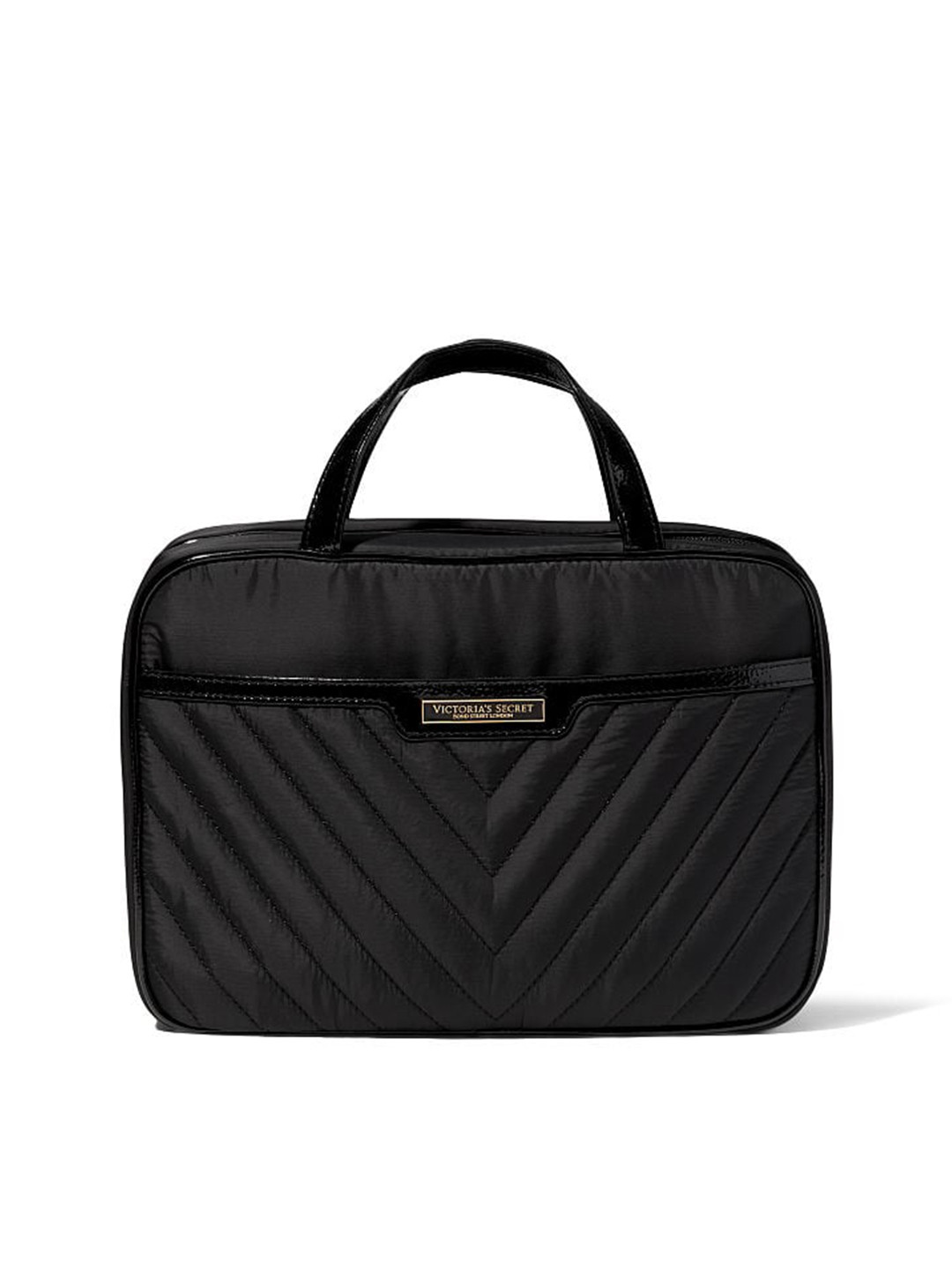 

Victoria's Secret Quilted Jetsetter Hanging Cosmetic Case, Black
