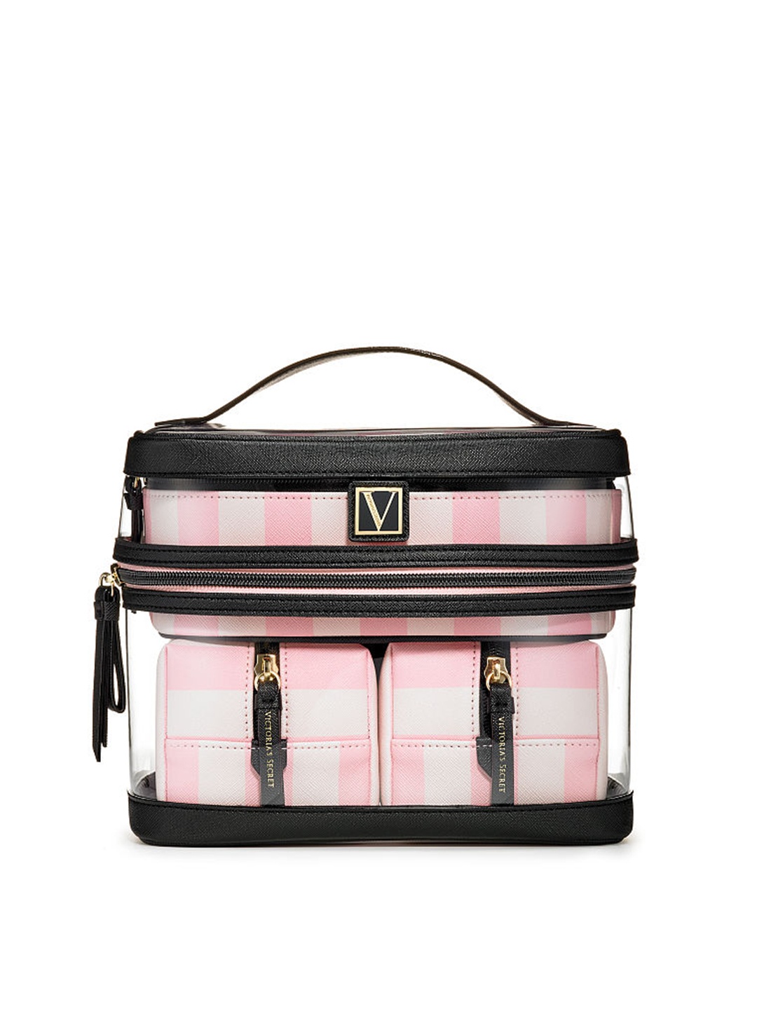 

Victoria's Secret Women Pack Of 4 Cosmetic Pouches, Pink