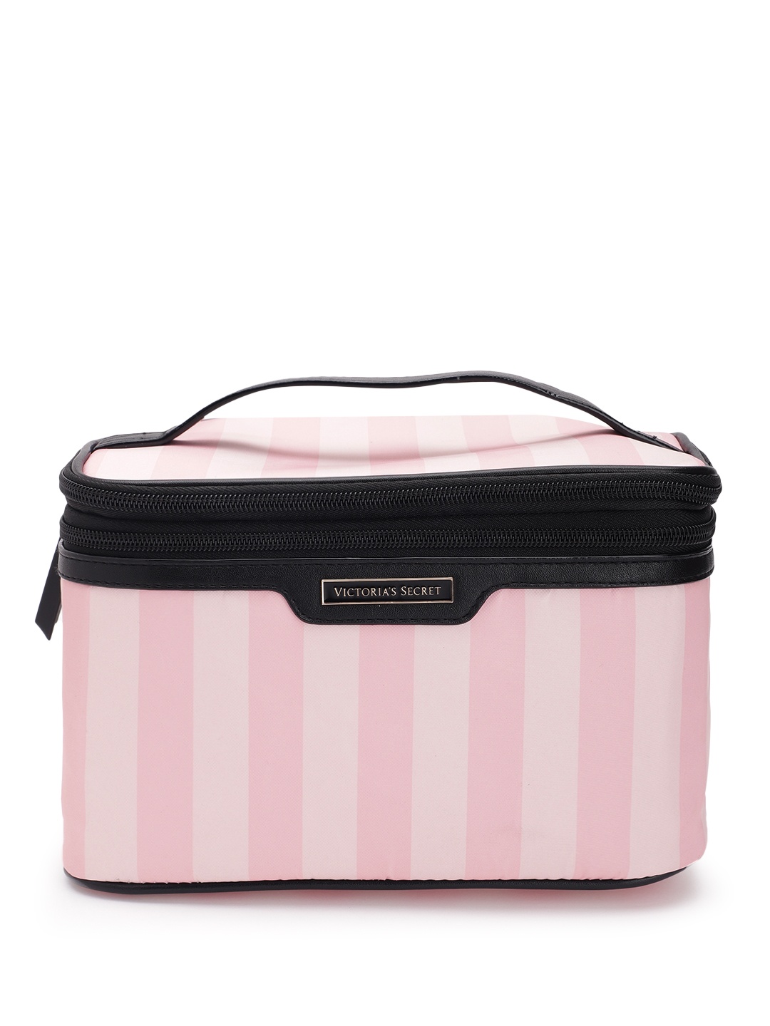 

Victoria's Secret Women Striped Vanity Bag, Pink