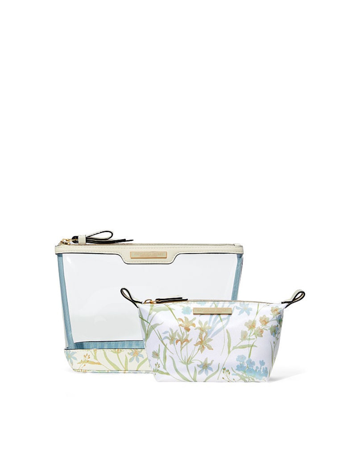 

Victoria's Secret Women Pack Of 2 Bridal Cosmetic Pouches, Transparent