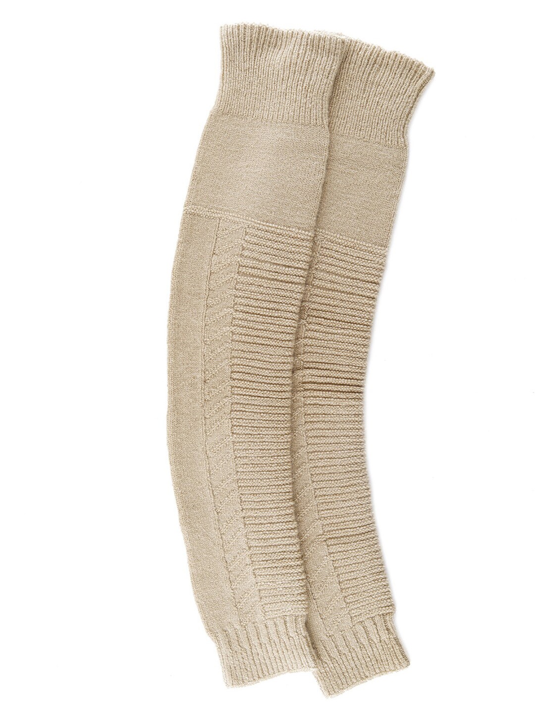

Bharatasya Women Fine Acrylic Knitted Leg Warmers, Beige