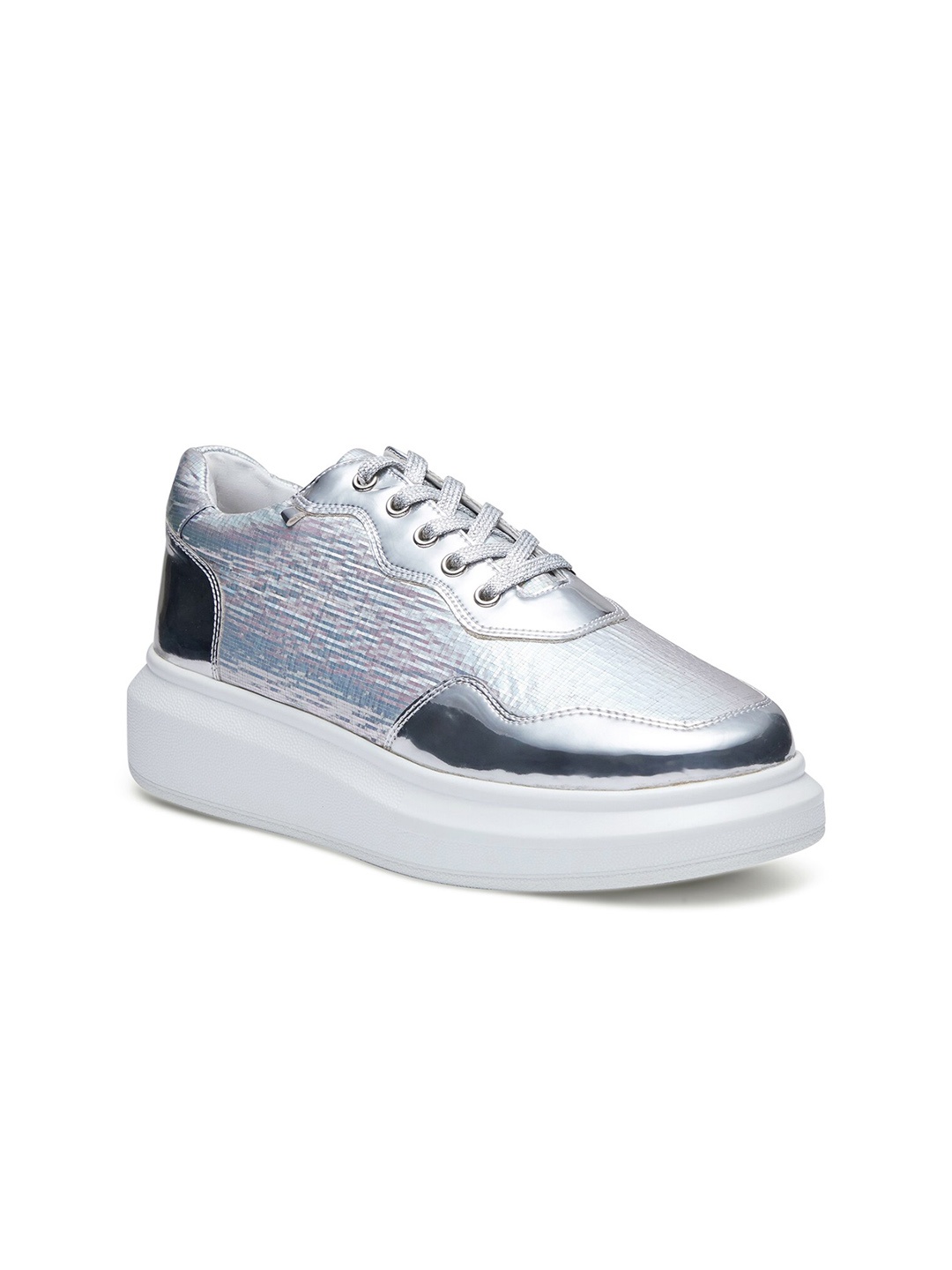 

Anaar Women Boogie Woogie Textured Lightweight Wedding Sneakers, Silver