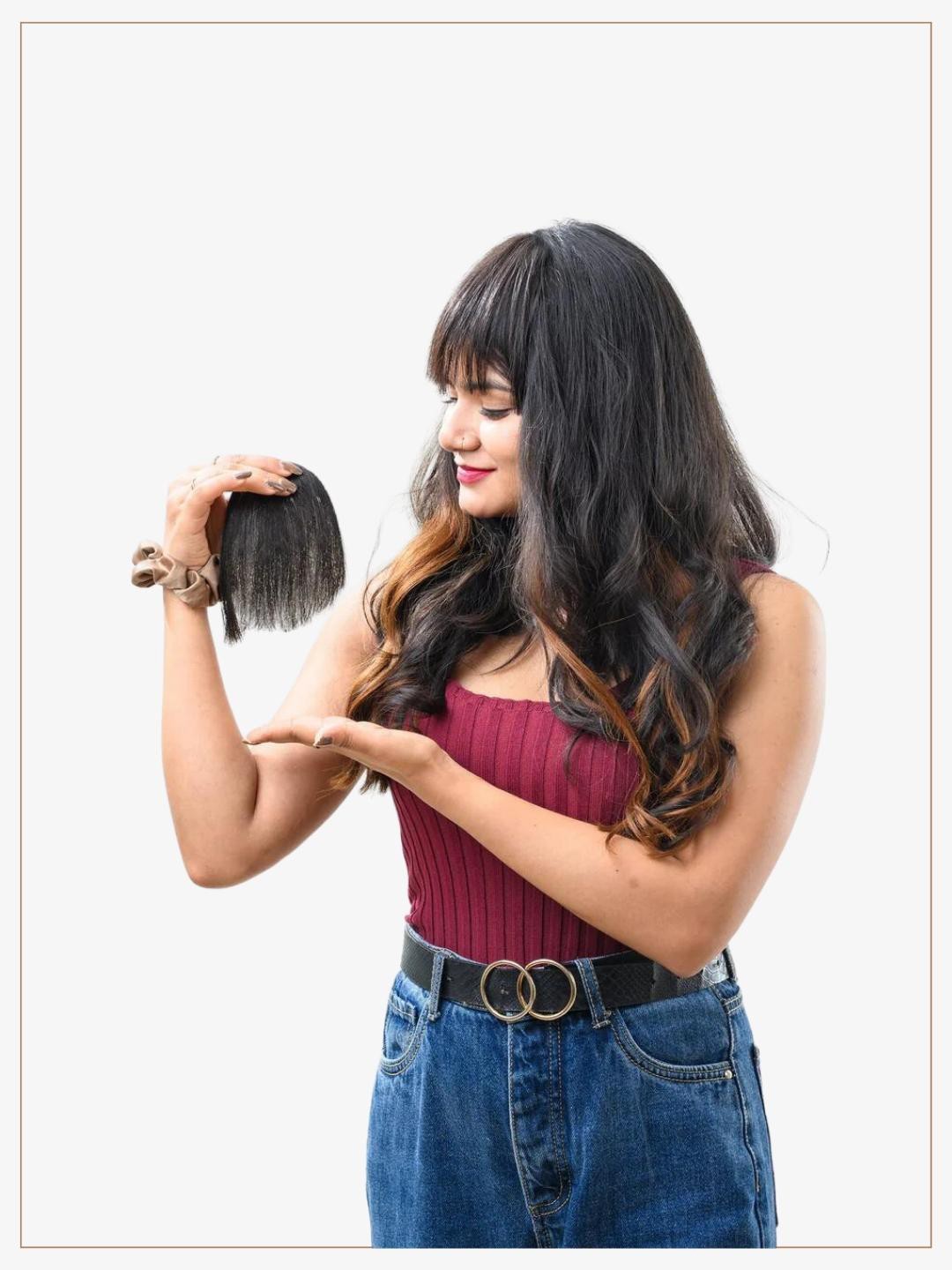 

HAIR ORIGINALS Clip In Hair Bangs - Natural Black
