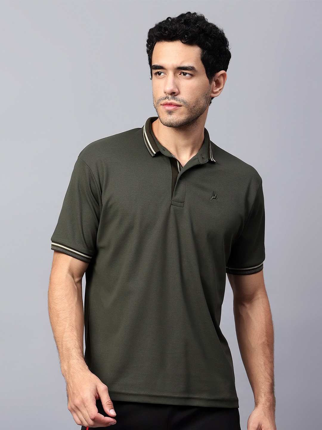 

Trenz Polo Collar T-shirt, Olive