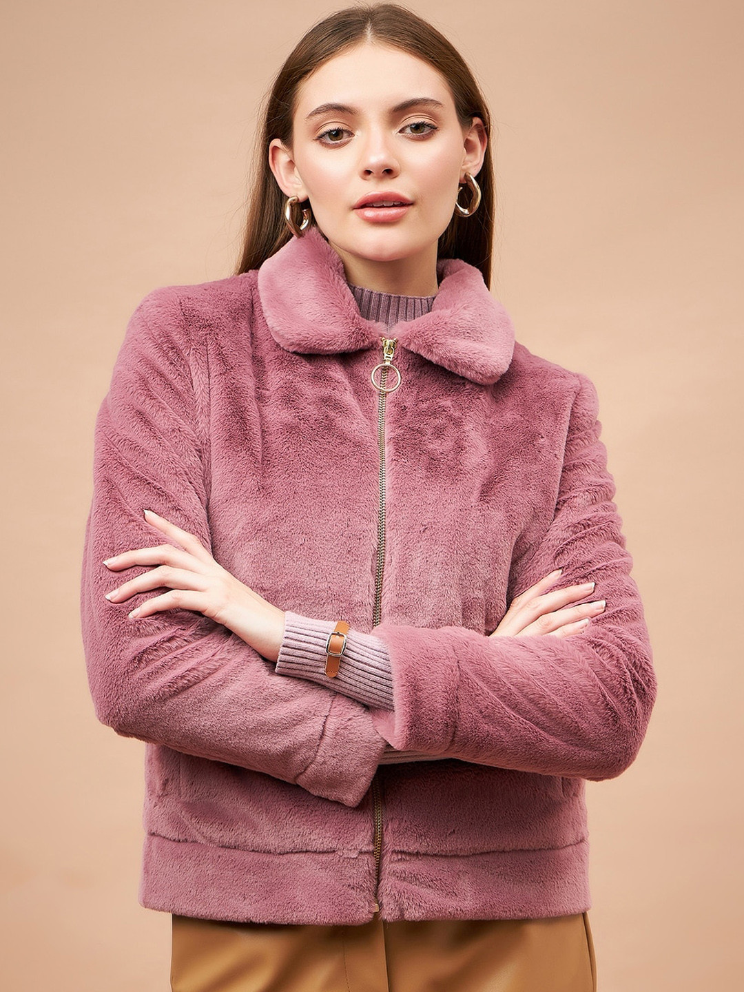 

Gipsy Spread Collar Tailored Jacket, Pink