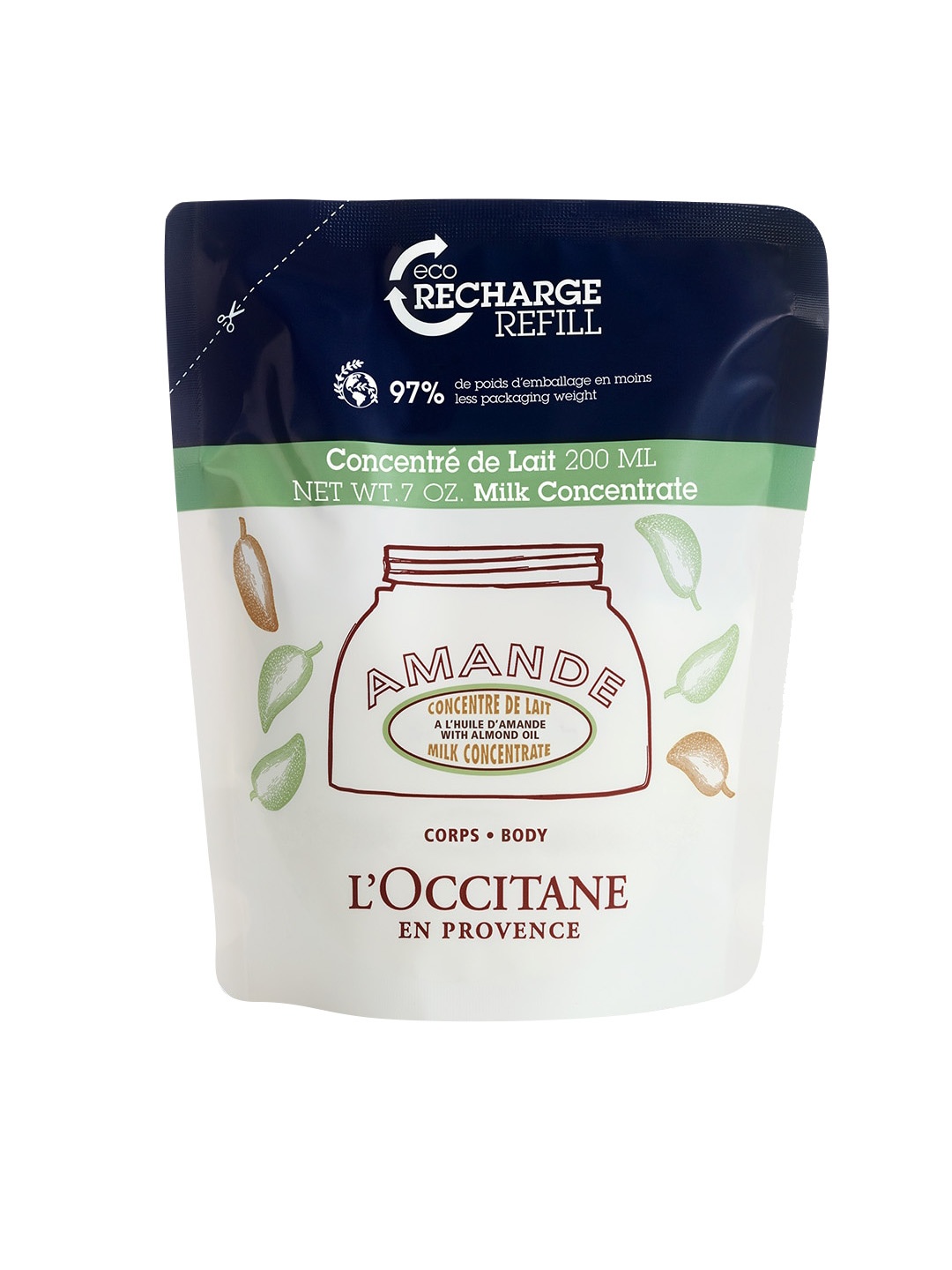 

LOccitane en Provence Almond Milk Concentrate Eco-Refill - 200ml, White