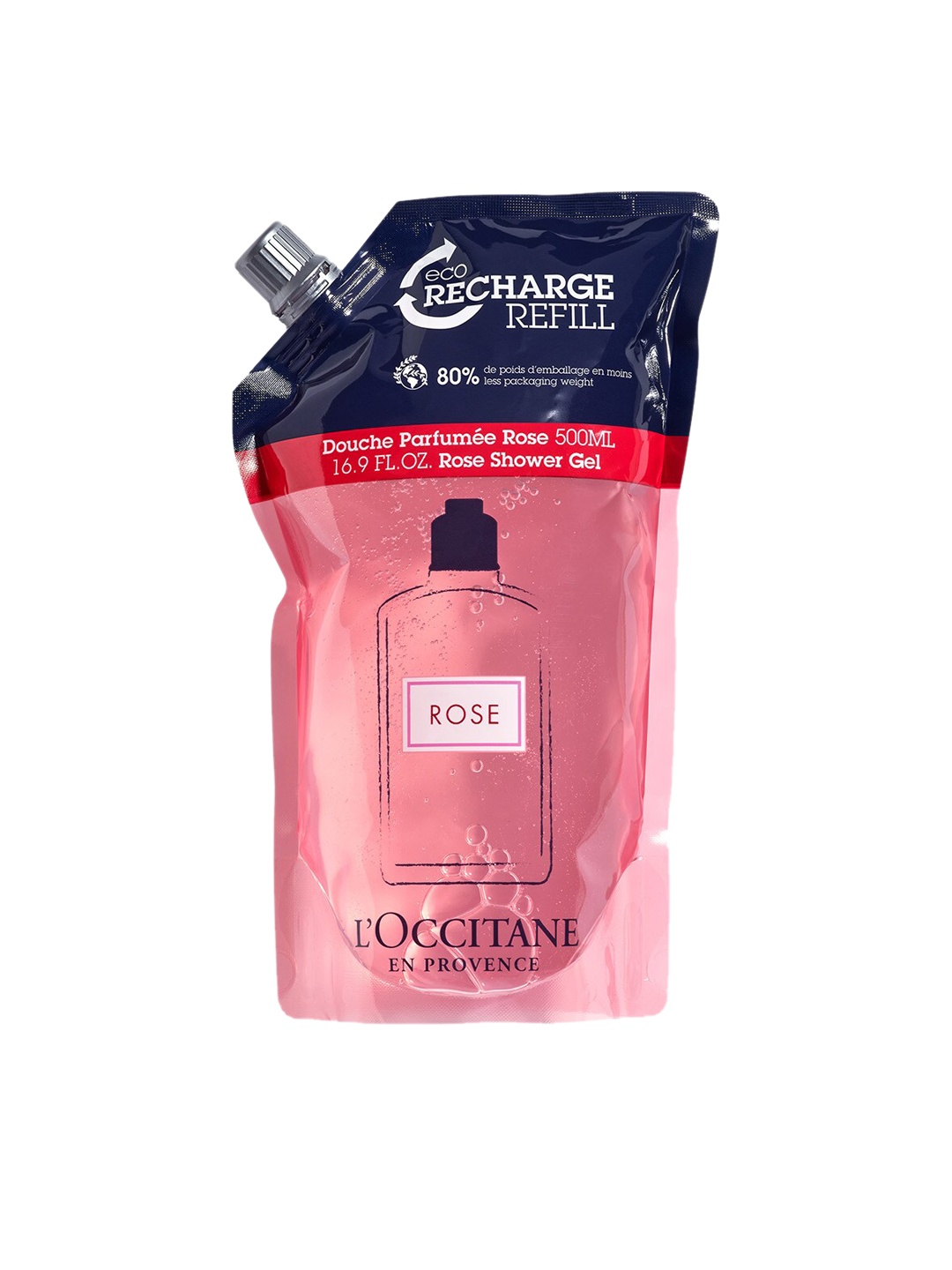 

LOccitane en Provence Rose Shower Gel Eco-Refill - 500ml, Pink