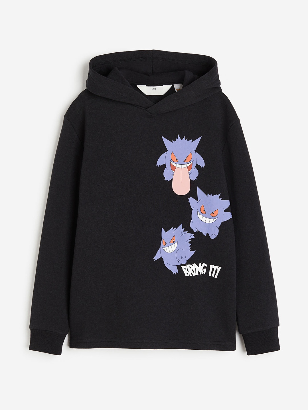 

H&M Boys Printed Hoodie, Black