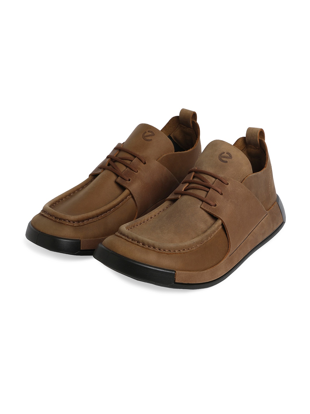 

ECCO Men Cozmo Fluidform Nubuck Sneakers, Camel brown