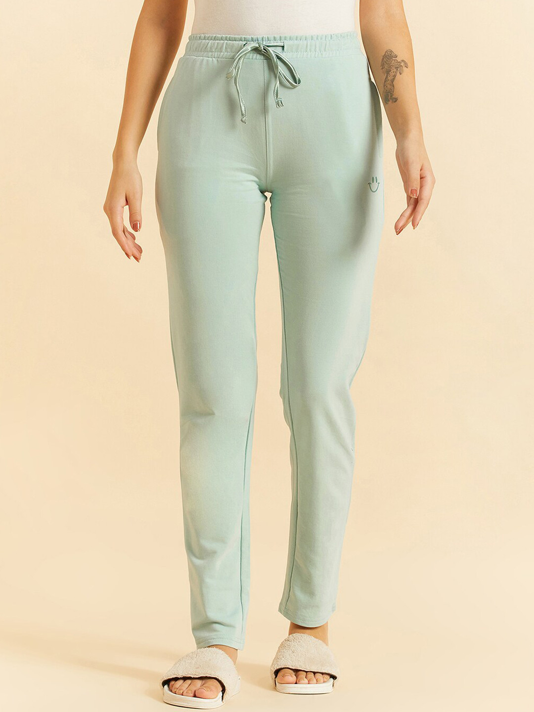 

Sweet Dreams Women Blue Mid-Rise Lounge Pants