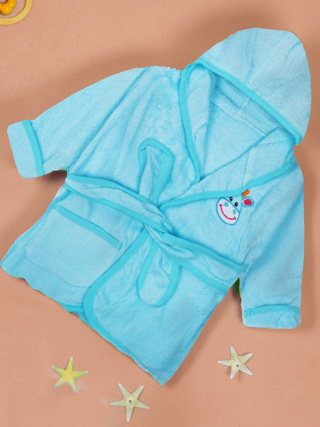 

Baby Moo Kids Highly Absorbant Bath Robe, Turquoise blue
