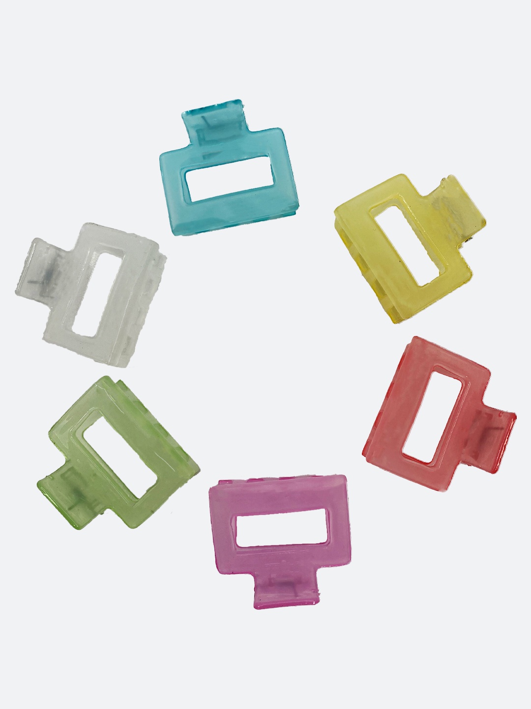 

FCK-3 Women Set of 6 Claw Clips, White