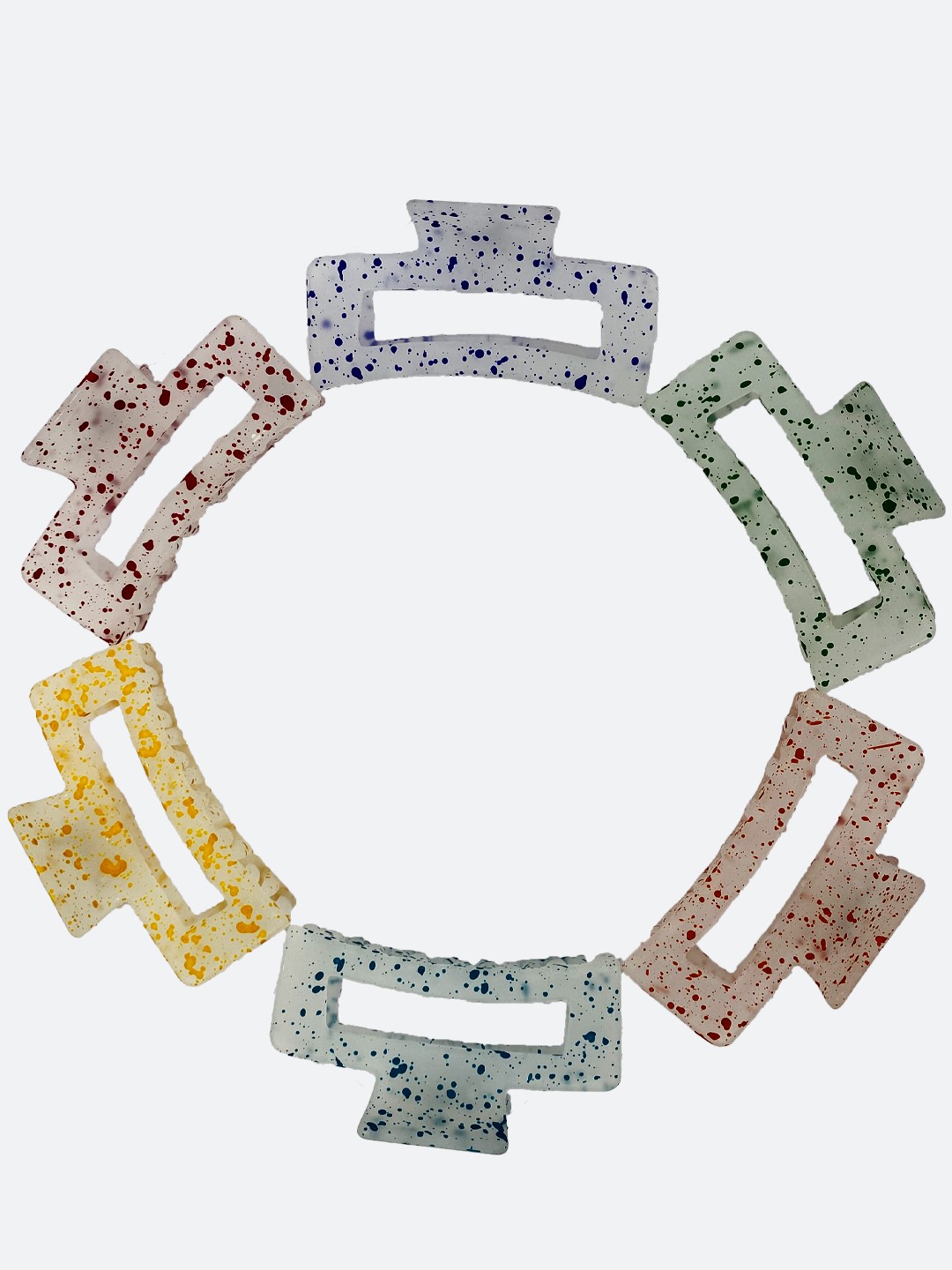 

FCK-3 Women Set of 6 Claw Clips, Green