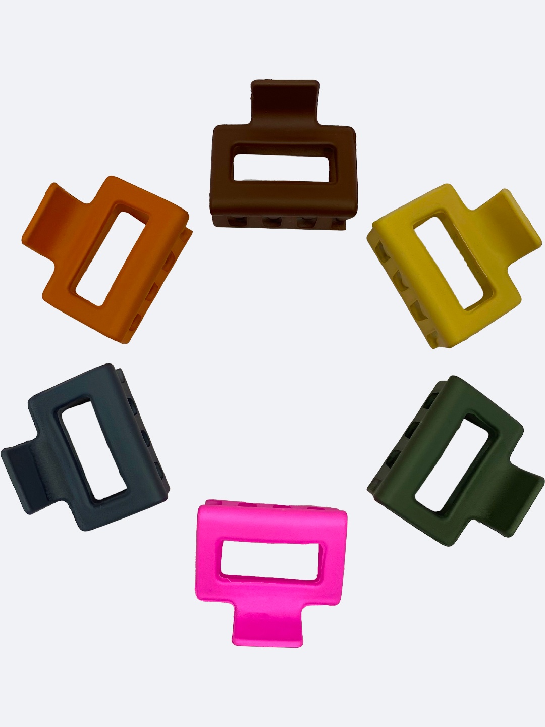 

FCK-3 Women Set of 6 Claw Clips, Pink