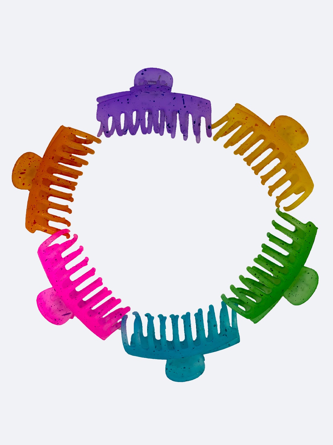 

FCK-3 Women Set of 6 Claw Clips, Green