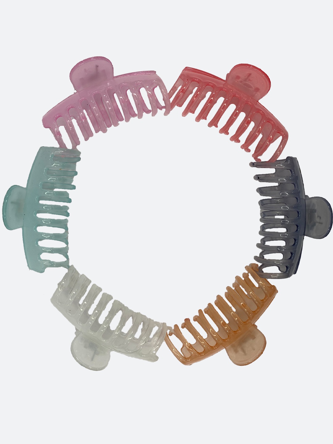 

FCK-3 Set Of 6 Claw Clip, Pink