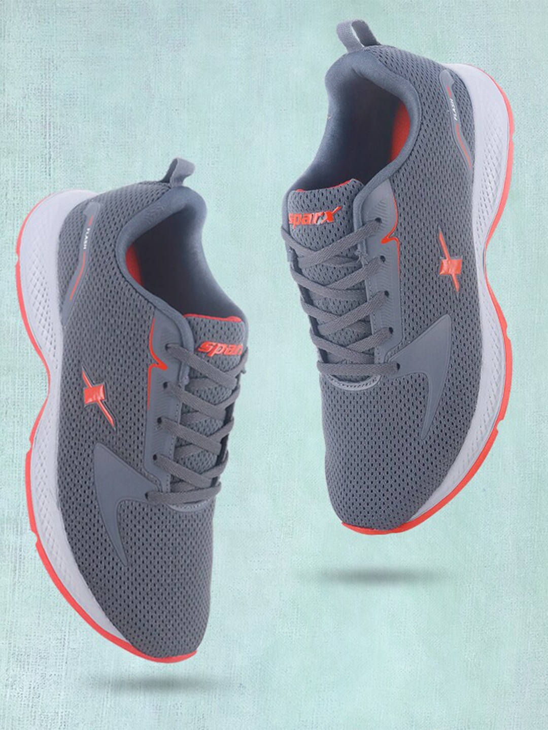 

Sparx Men Mesh Running Shoes, Grey