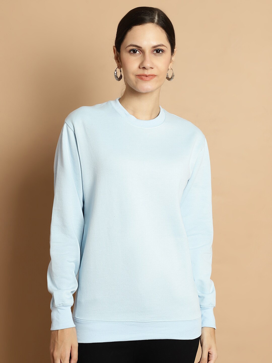 

urSense Round Neck Fleece Pullover, Blue