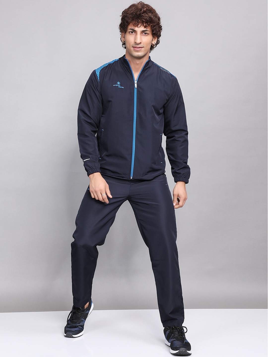 

SPORT SUN Hooded Sports Tracksuit, Navy blue