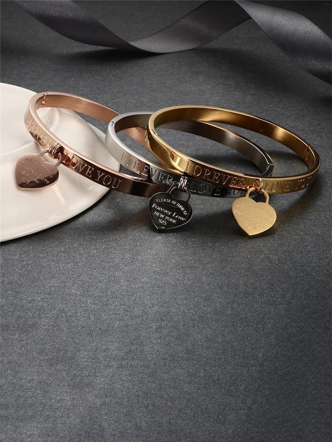 

KRYSTALZ Set Of 2 Gold-Plated Kada Bracelet
