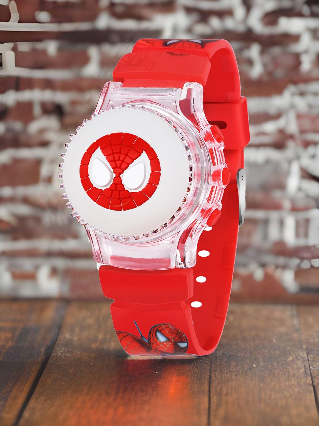 

Shocknshop Kids Spiderman Printed Multi Function Digital Watch WCH101, Red