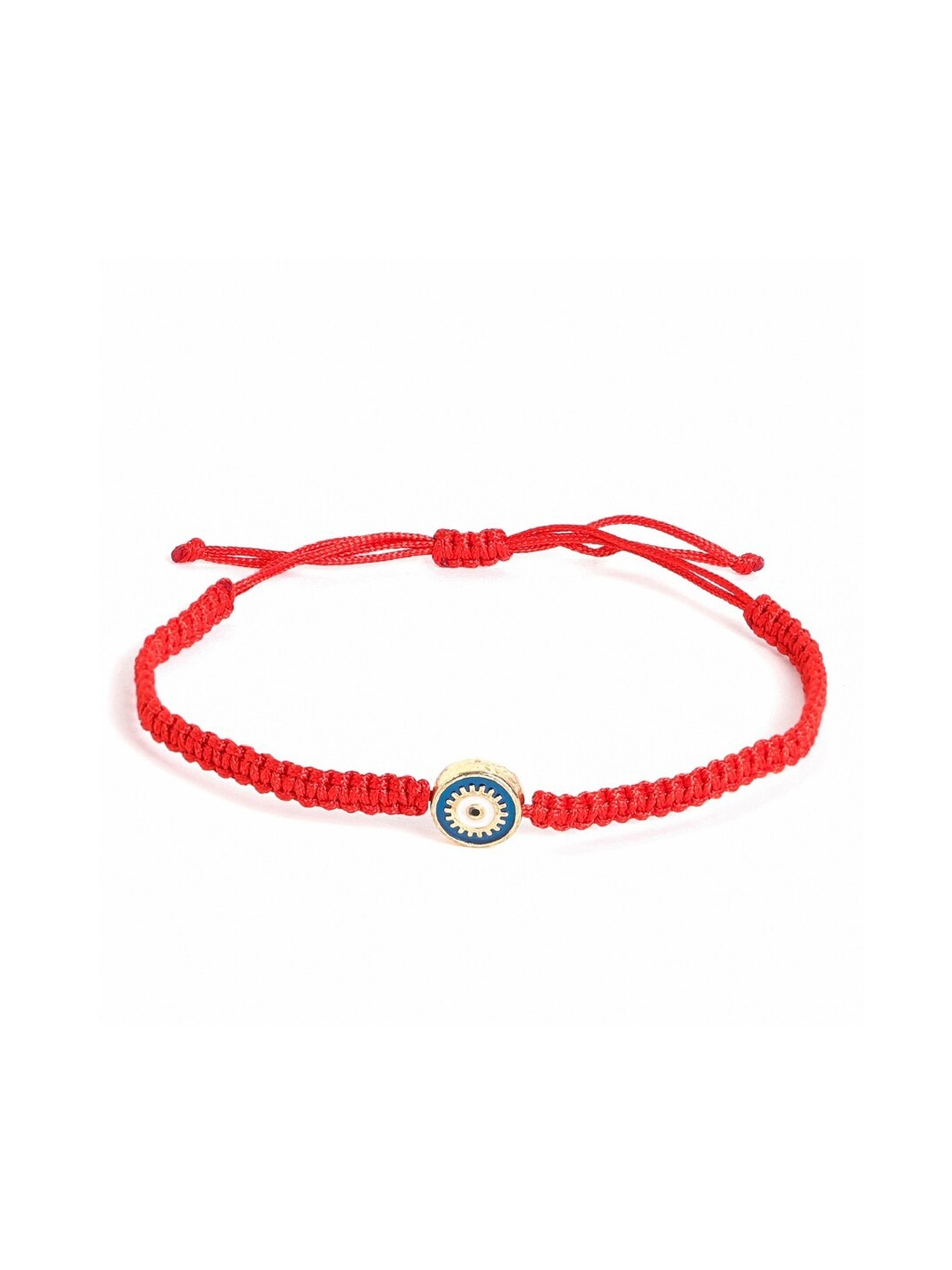 

EL REGALO Unisex Gold-Plated Wraparound Bracelet, Red