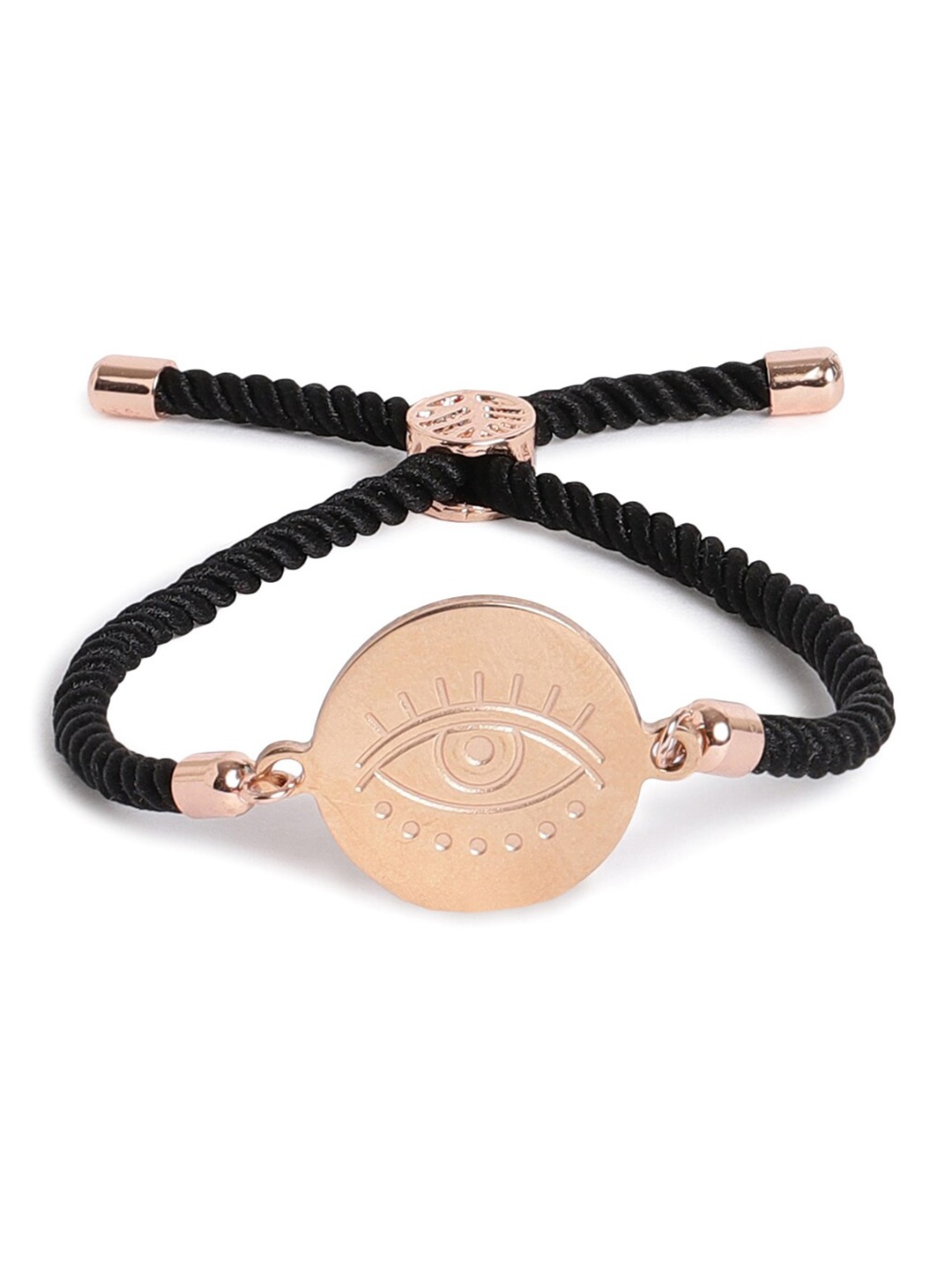 

EL REGALO Men Rose Gold-Plated Charm Bracelet