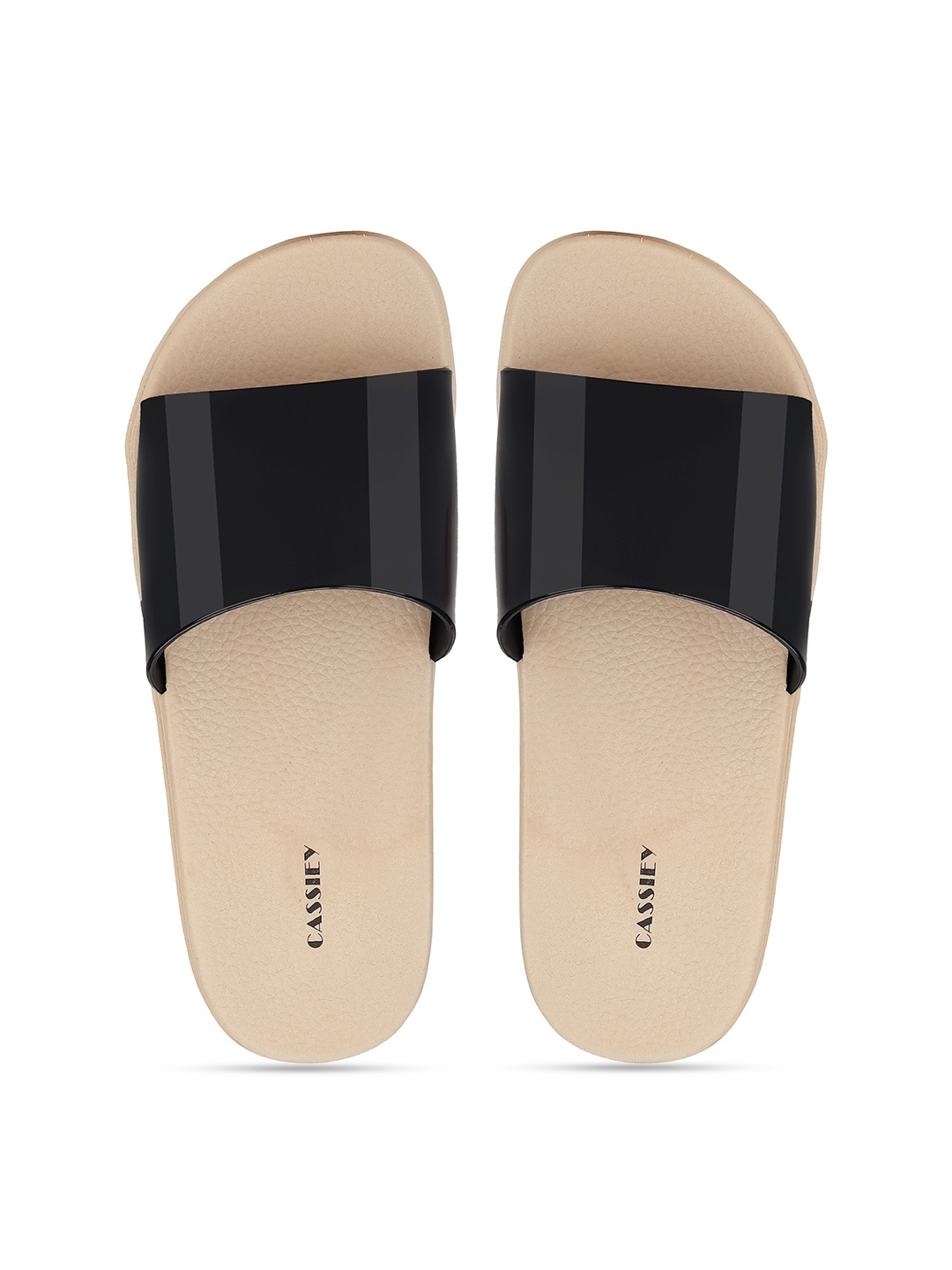 

CASSIEY Women Open Toe Lightweight Sliders, Black