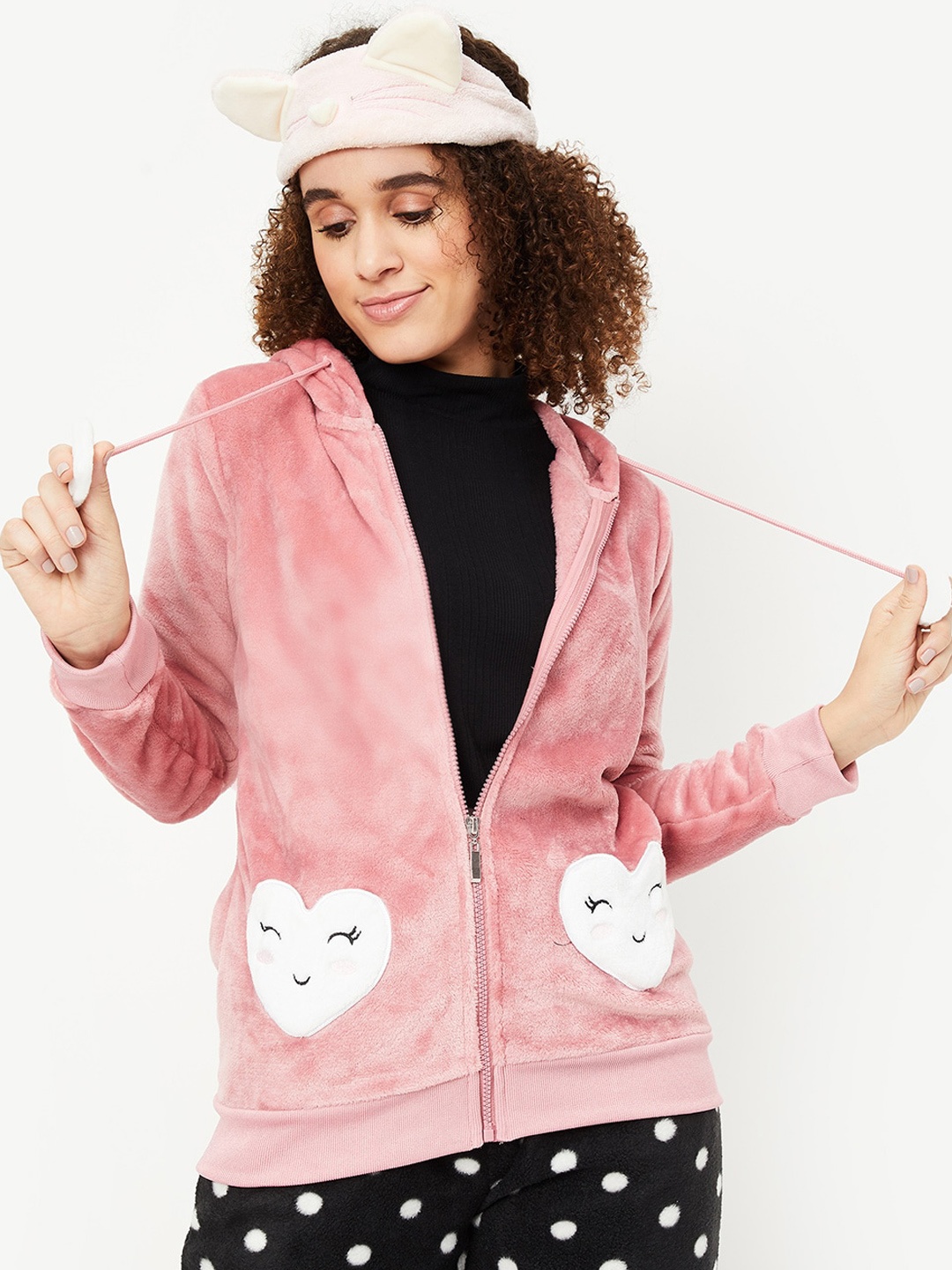 

max Hooded Tailored Jacket, Pink