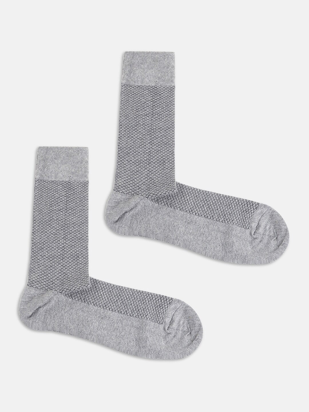 

Blackberrys Men Cotton Calf-Length Socks, Grey