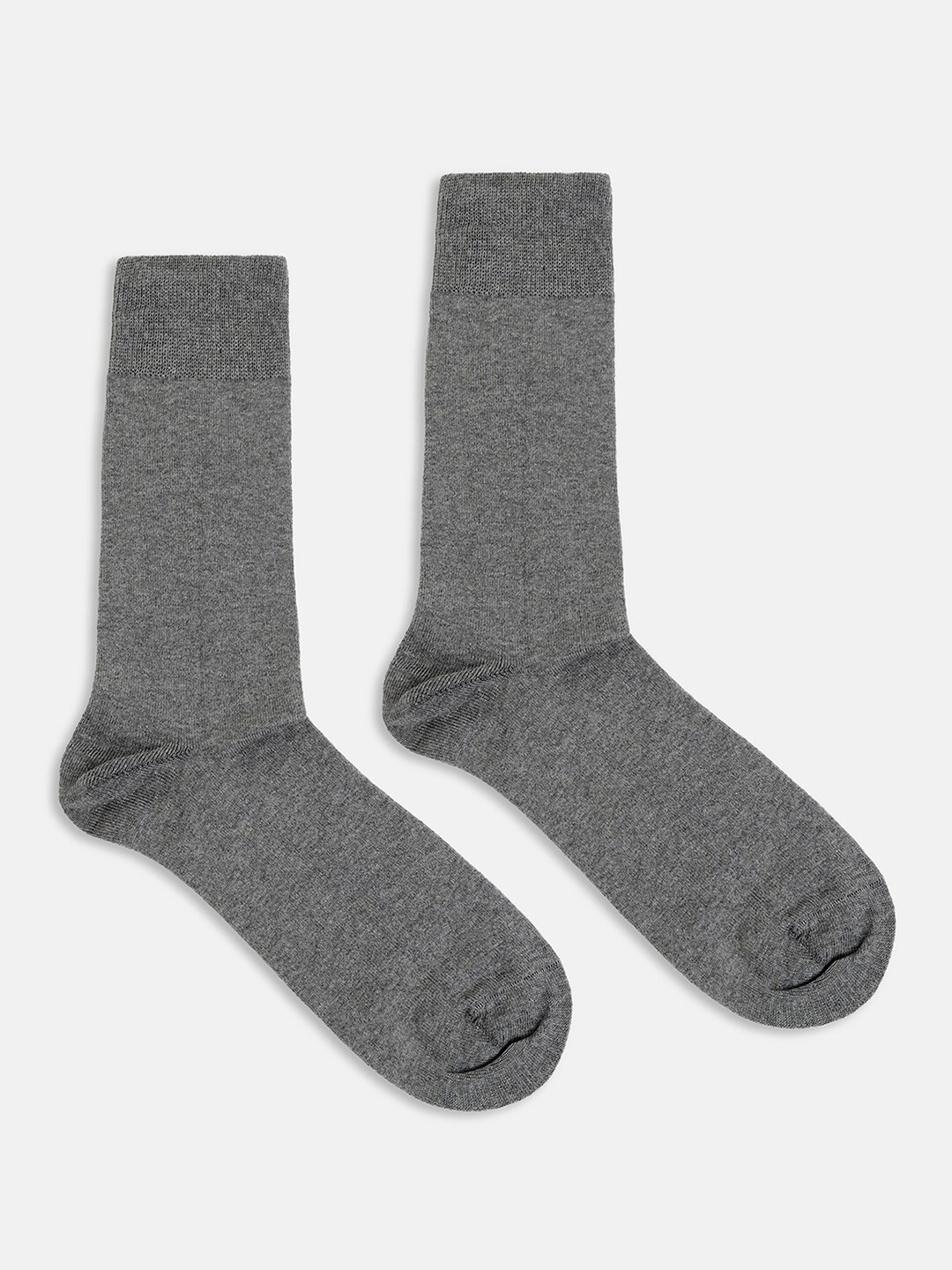 

Blackberrys Men Cotton Calf Length Socks, Grey