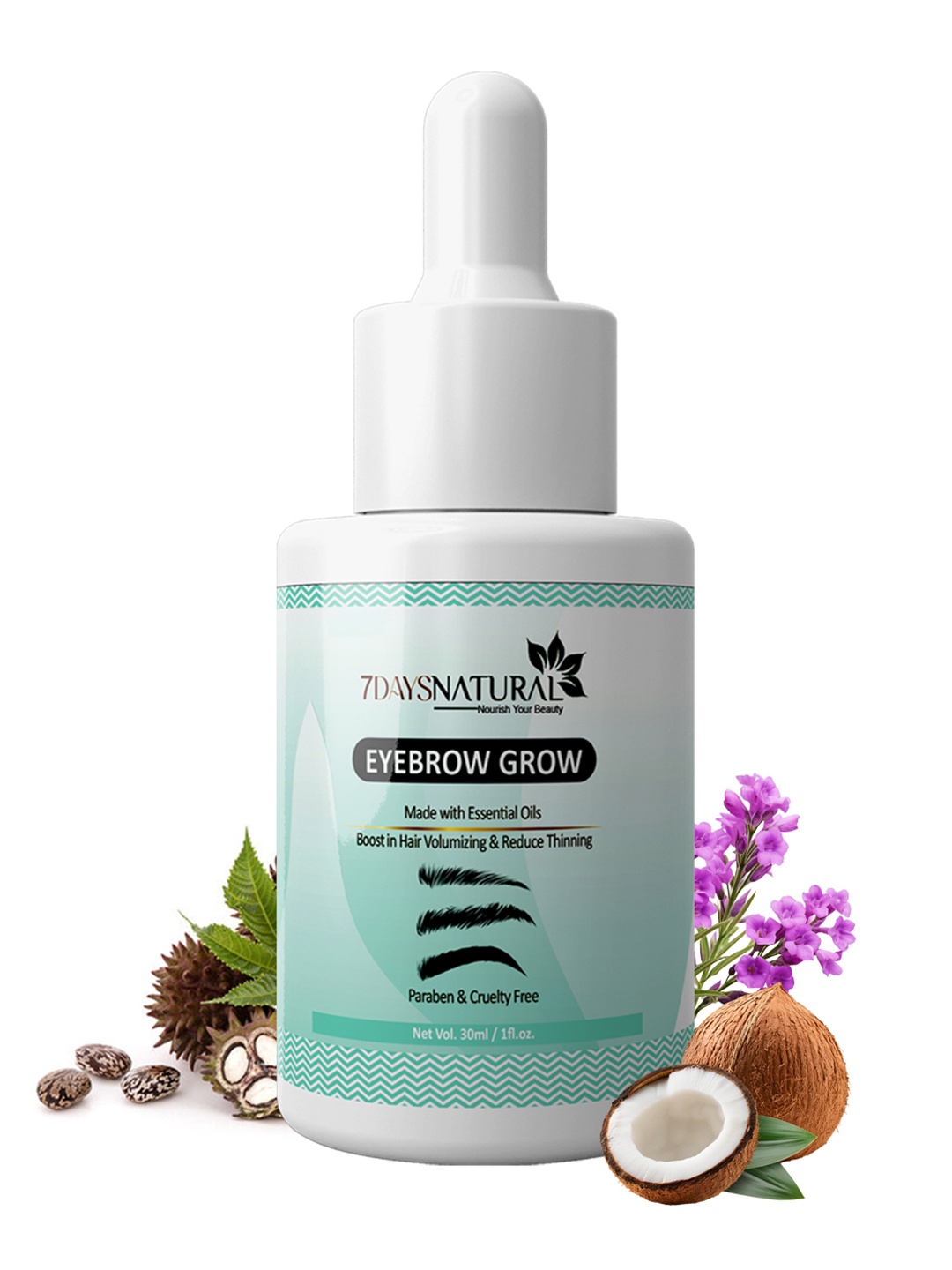 

7 DAYS Eye Lashes Serum For Nourishment & Moisturizer - 30ml, Tan