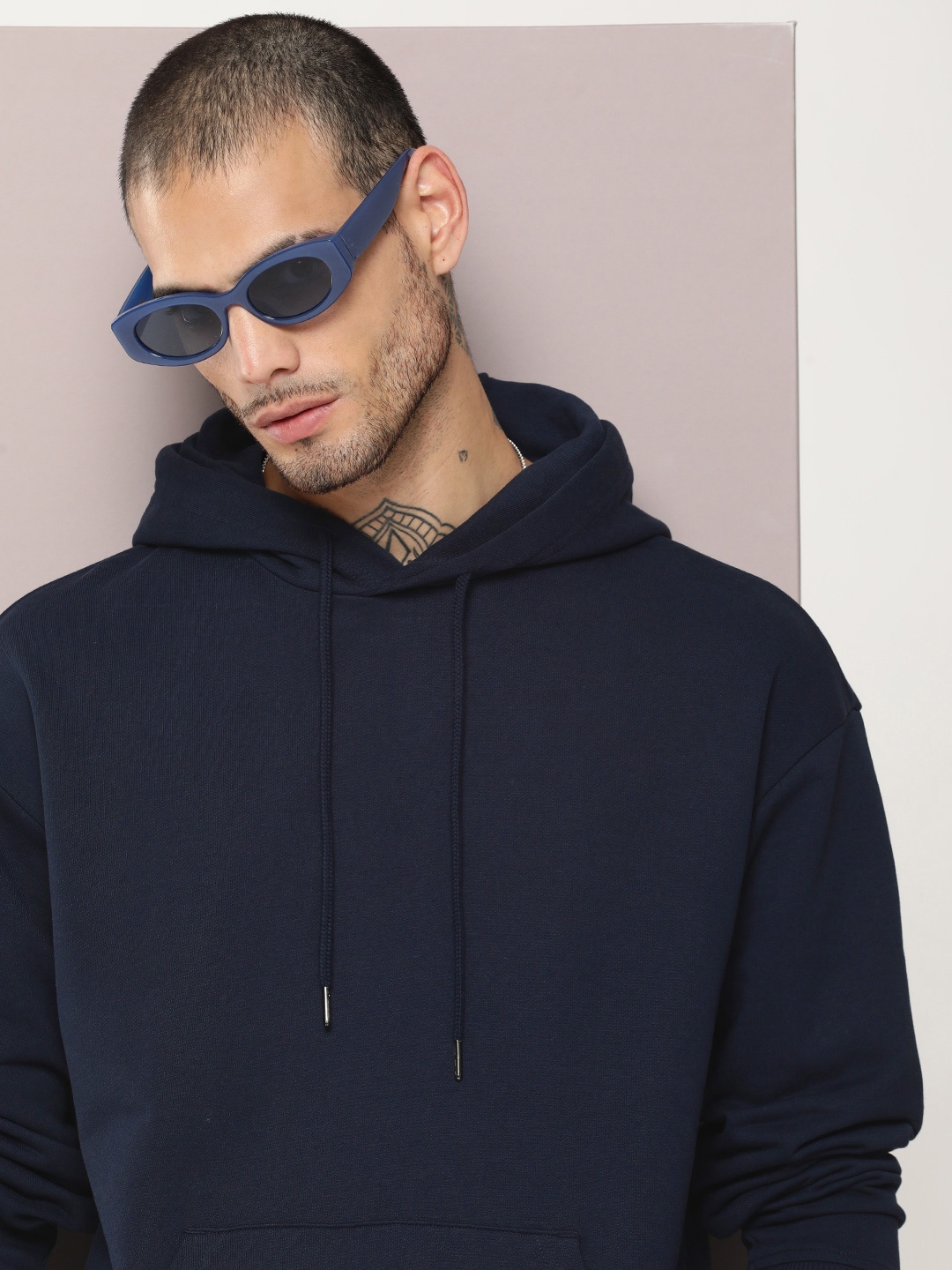 

Kook N Keech Men Solid Pullover Sweatshirt, Navy blue
