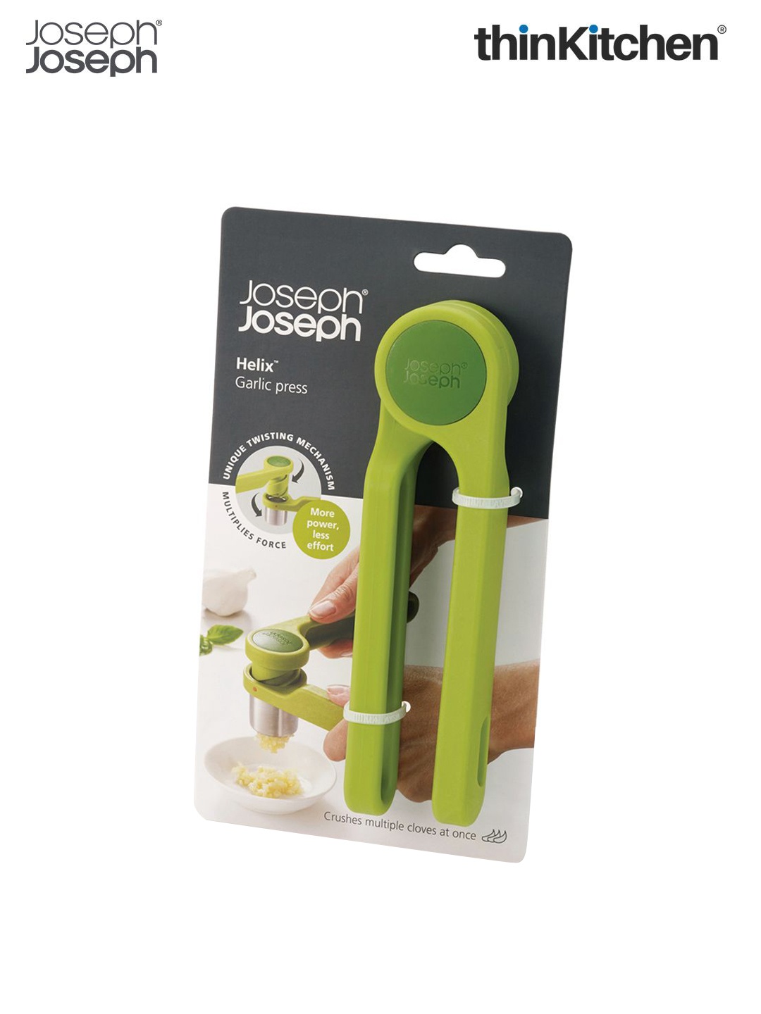 

Joseph Joseph Green Garlic Press Dishwasher Safe Kitchen Tools