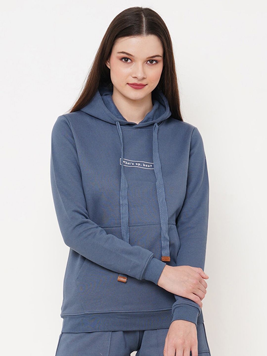 

Inner Sense Hooded Antimicrobial Organic Cotton Pullover Sweatshirt, Blue