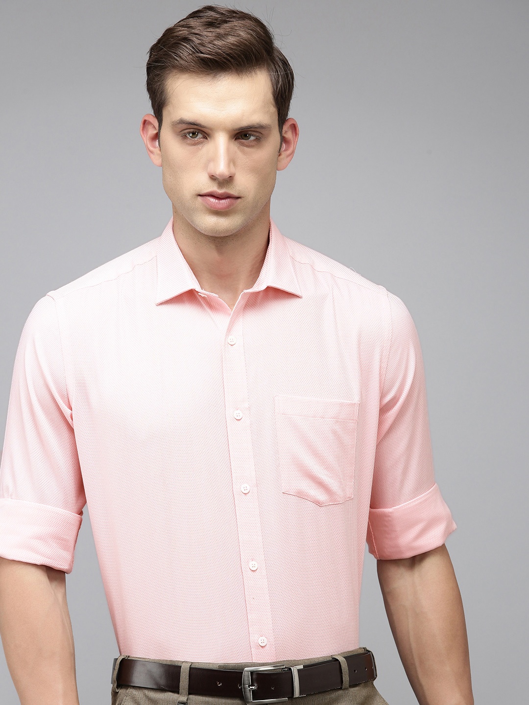 

Park Avenue Men Pure Cotton Formal Shirt, Pink