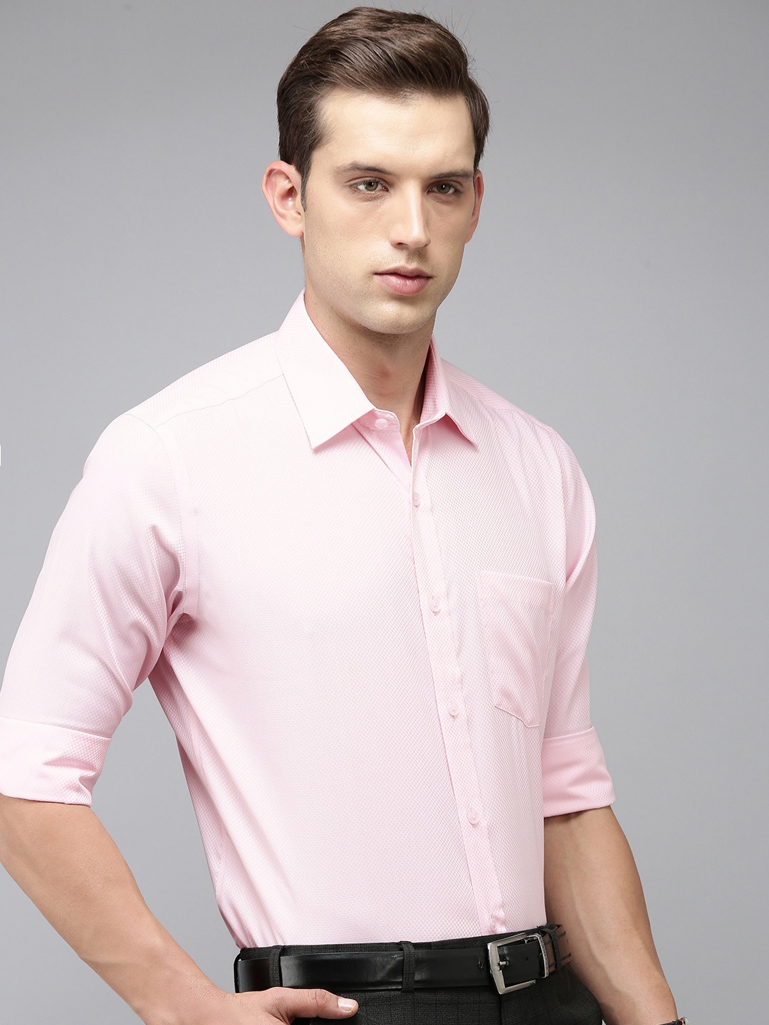 

Park Avenue Men Pure Cotton Formal Shirt, Pink