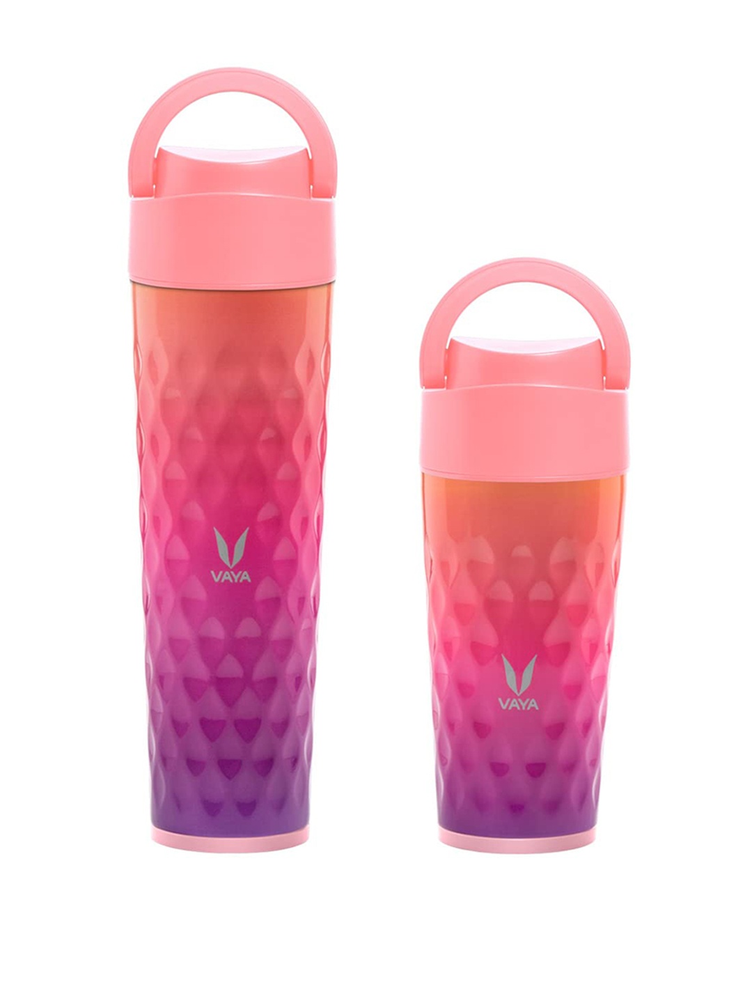 

Vaya DRYNK Pink Stainless Steel Water Bottle with Loop Lid 350 ml