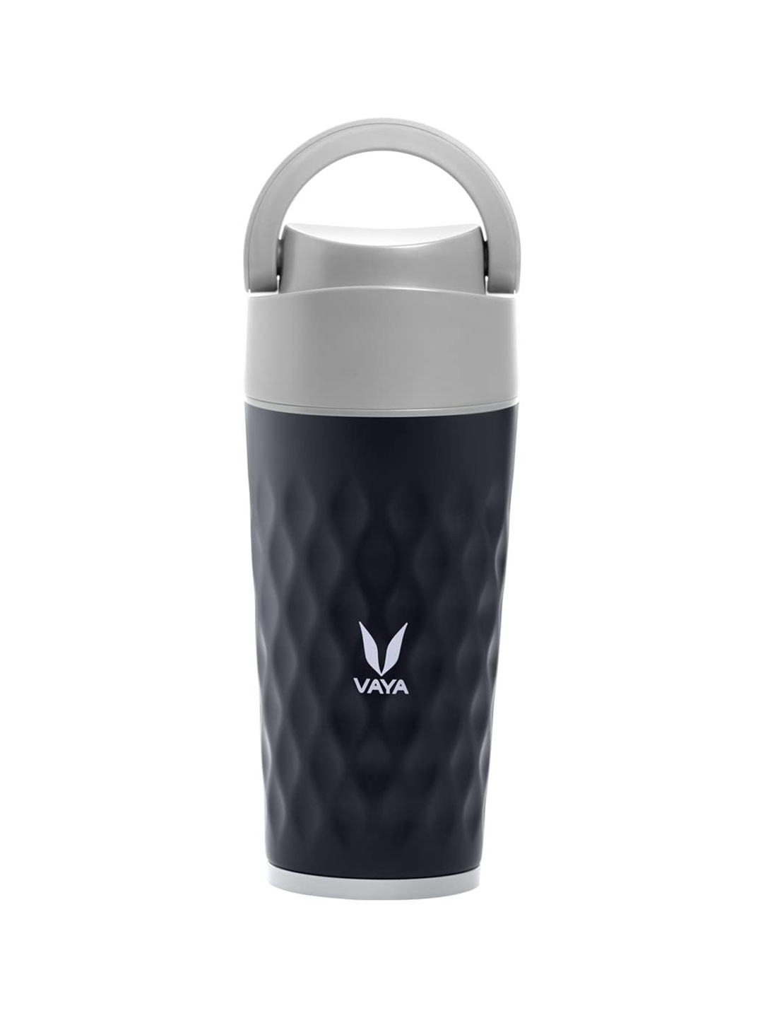 

Vaya DRYNK Black & Grey Stainless Steel Water Bottle with Loop Lid 350ml