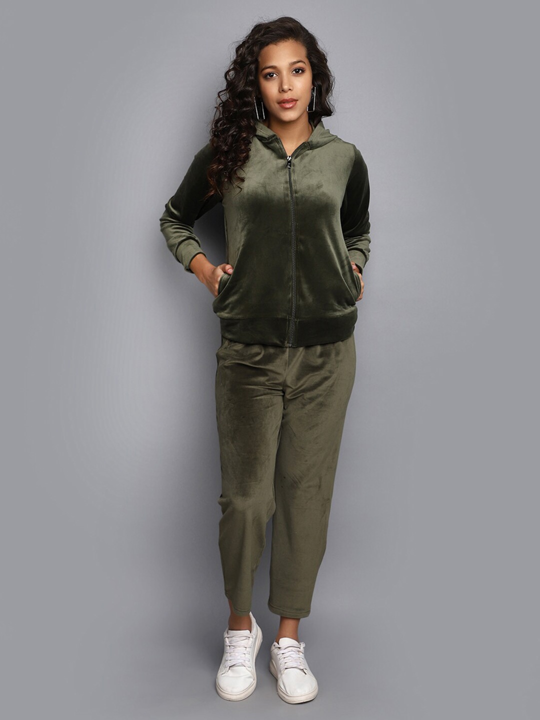 

V-Mart Hooded Cotton Sweatshirt, Green