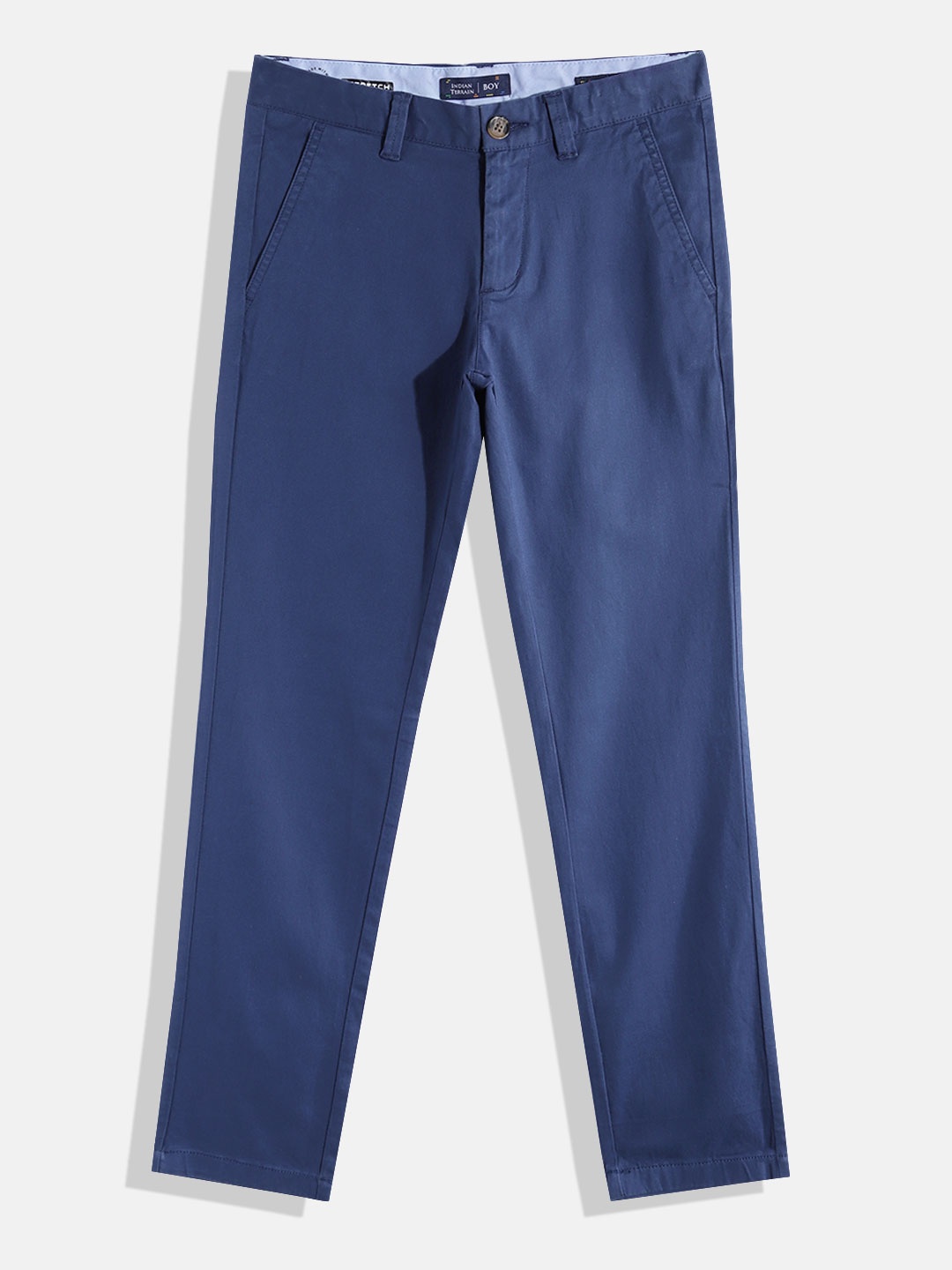 

Indian Terrain Boys Regular Fit Trousers, Navy blue