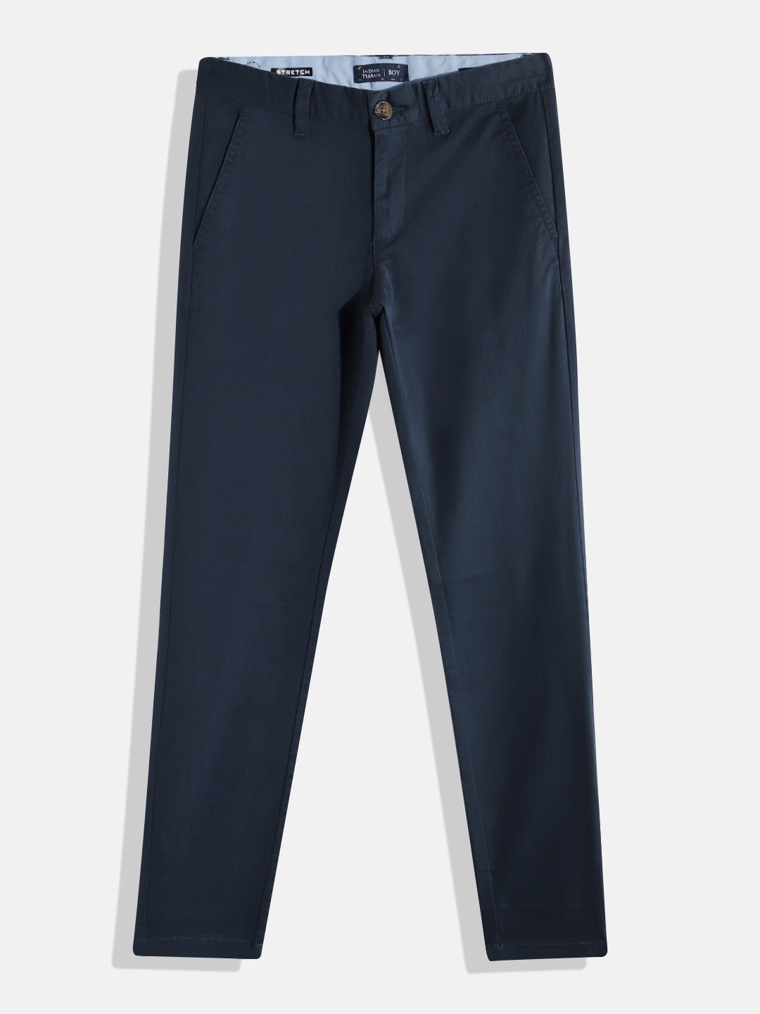 

Indian Terrain Boys Regular Fit Chinos, Navy blue