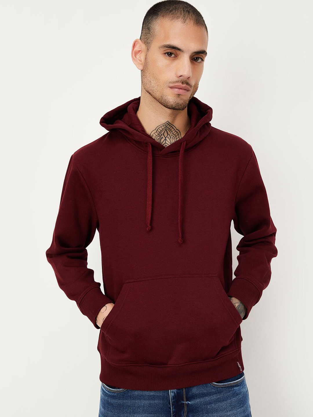 

max Hooded Pullover Sweatshirt, Red