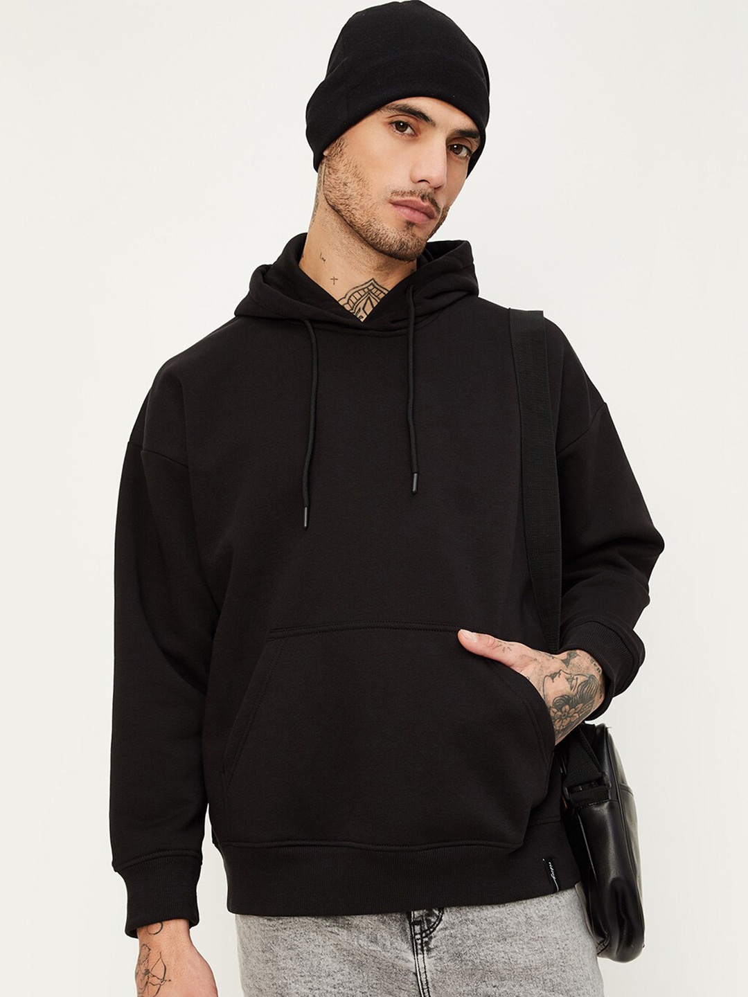 

max Hooded Pullover Sweatshirt, Black