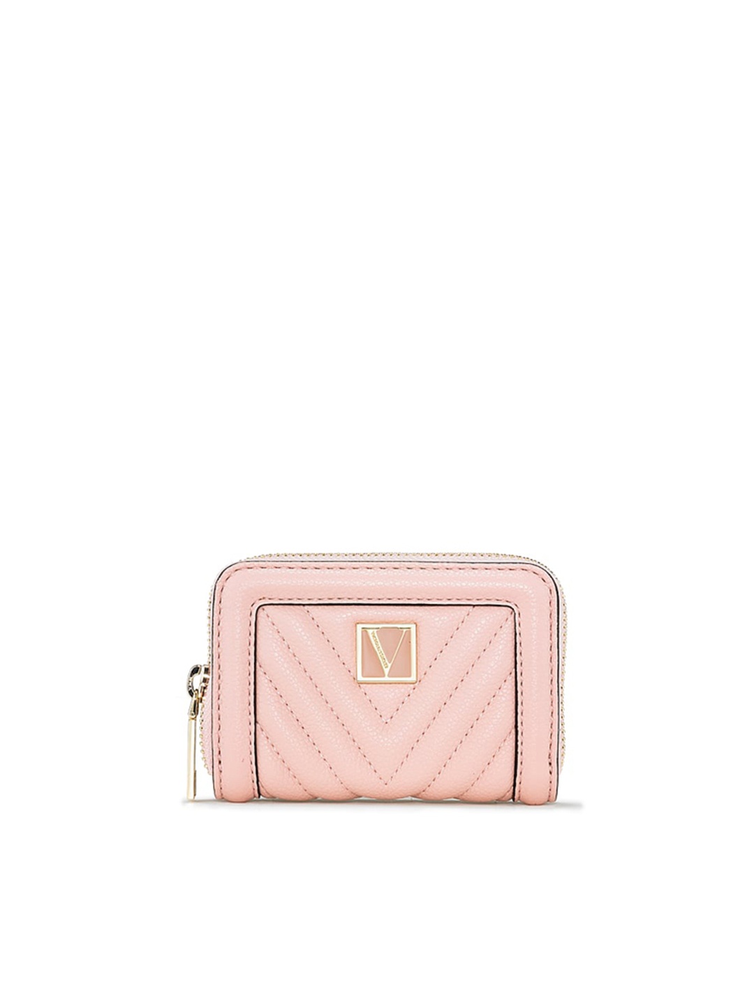 

Victoria's Secret Women Quilted Zip Around Wallet, Pink