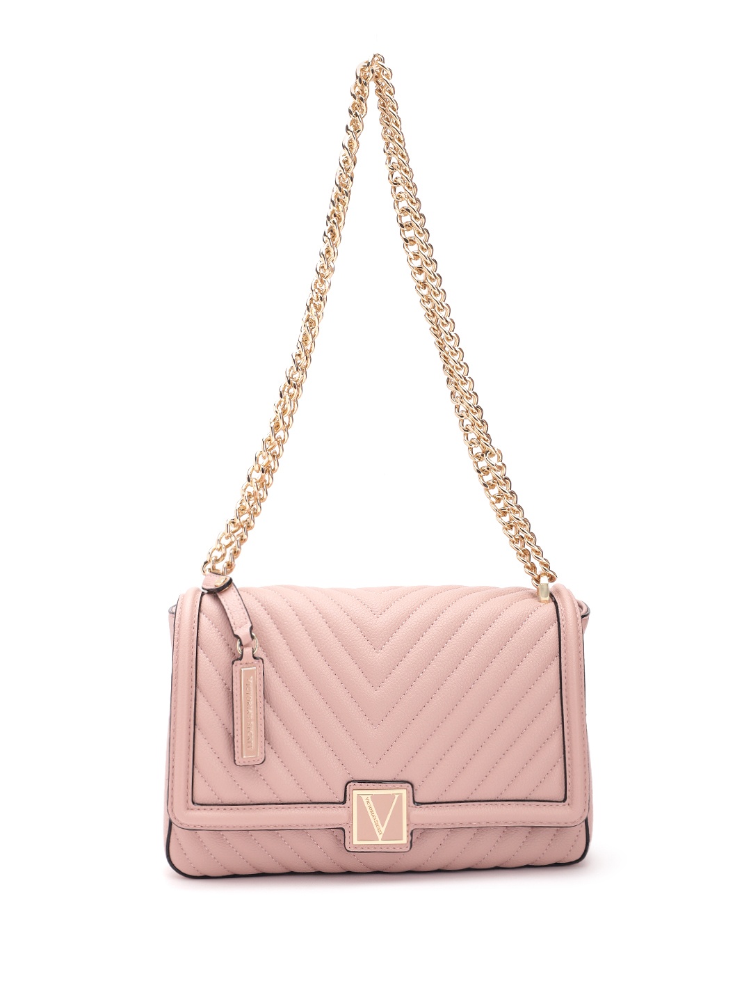 

Victoria's Secret Structured Shoulder Bag with Quilted Detail, Pink